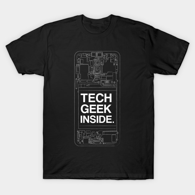 Tech Geek Inside T-Shirt by GeekMeOut